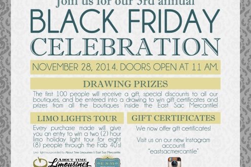 Black Friday Celebration at East Sac Mercantile