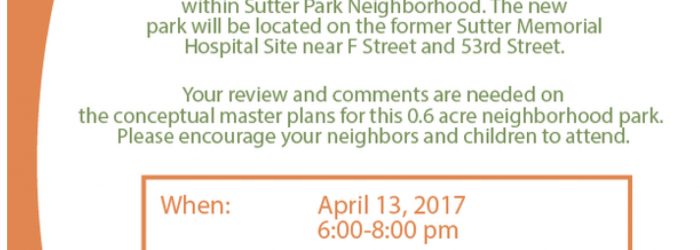 Sutter Park Meeting