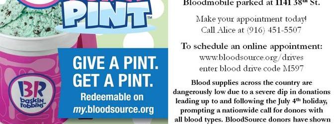 38th Street/East Sac 2017 Blood Drive