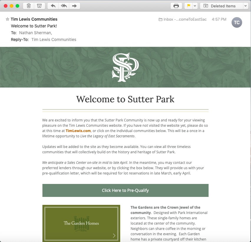 Sutter Park Pre-Approvals